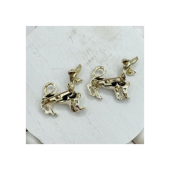 Vtg Nodder Dalmatian Dog Scatter Pins Enamel Mid Century 50s  Bobble Head Kitsch - Picture 12 of 12